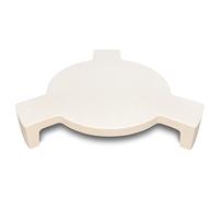 Quantfire 15.5" Plate Setter Heat Deflector for Medium Big Green Egg, Ceramic Pizza Stone Smoking Stone Big Green Egg ConvEGGtor Accessories, Heat Plate Replacement for Kamado Grill