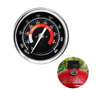 Quantfire Grill Temperature Gauge, Threaded Grill Thermometer Replacement for Big Green Egg Accessories, Stainless Steel Cooking Thermometer for Barbecue Charcoal Grill Waterproof 3.3" Large Face