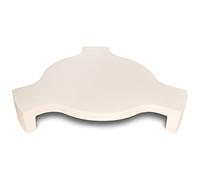 Quantfire Plate Setter Heat Deflector for Large Big Green Egg, Ceramic Pizza Stone Smoking Stone Big Green Egg ConvEGGtor Accessories, Heat Plate Replacement for Any 18" Kamado Grill(L)
