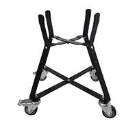 Quantfire Small Big Green Egg Nest, Grill Stand for BGE Accessories, Rolling Nest with Heavy Duty Locking Casters, Powder Coated Steel
