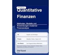 Quantitative Finanzen Fachbuch: Methoden, Modelle und Anwendungen moderner Finanzanalyse: 10