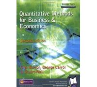 Quantitative Methods for Business & Economics (Modular Texts in Business & Economics) by Glyn Burton George Carrol Stuart Wall(2002-04-10)