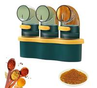 Quantitative Salt and Pepper Shakers for the Kitchen, Bottle - HIPS Precision Measurement, Hygienic, Space-Saving Storage Container, Sugar Powder, Cumin Cooking, Precise Control Org