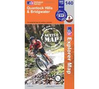 Quantock Hills and Bridgwater: Sheet 140 (OS Explorer Map Active)