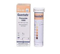 Quantofix 1167509 Hydrogen Peroxide Reagent Test Strips for testing 1000 H2O2, Test Stick 6mm x 95mm pack of 100