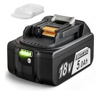 Quantrex 18V 5.0Ah Replacement for Makita Battery BL1850B BL1860 BL1860B BL1850 BL1840B BL1840 LXT-400 with LED Indicator with Cover