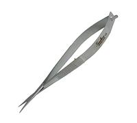 Quantum Art Self Opening Micro Scissors from Stainless Steel 4.5" - Straight Blade Spring Scissors for Scrapbooking, Decoupage and Card Making with Grooved Handle