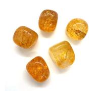Quantum Charged Citrine 2cm - Crystal Resonance Stone for Energy Work, Vibrational Healing & Space Cleansing (Gift Set)