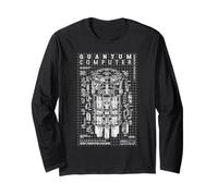Quantum Computer Diagram Qubit Computing Physics Science Lab Long Sleeve T-Shirt