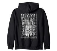 Quantum Computer Diagram Qubit Computing Physics Science Lab Zip Hoodie