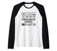 Quantum Computing Scientist Funny Physics Humor Raglan Baseball Tee
