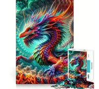 Quantum Dracoscale Enigma 1000 Piece Jigsaw Puzzles for Teenagers Jigsaw Memory Lift Light Relax Image Assembly (50x75cm)