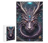 Quantum Dragon Portrait: Birthday Gift, 1000 PCS Wooden Art Puzzle; for Shared Table Time