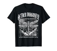 Quantum Dragonfly Gothic Tech Blueprint Value Graphic T-Shirt