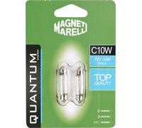 QUANTUM ENERGY Magneti Marelli C10W SV8 2 Auto Bulb Set 12V 10W Torpedo