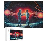 Quantum Entanglement A Cosmic Dance Jigsaw Puzzle for Adults, 300 Piece
