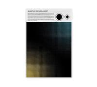 Quantum Entanglement for Science Lab And Classrooms, Quantum Physics for College Hall Decor Canvas Art Wall Decor Posters Home Bar Restaurant Garage Cafe Logo Gifts 12x18inch(30x45cm)