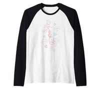 Quantum Entanglement Minimal Abstract Action at a Distance Raglan Baseball Tee