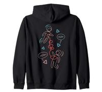 Quantum Entanglement Minimal Abstract Action at a Distance Zip Hoodie