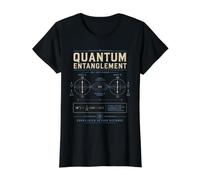 Quantum Entanglement Physics Science Theory Graphic Wear Value Graphic T-Shirt, Women, Black, L