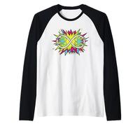 Quantum Entanglement Pop Art Physics Science Graphic Raglan Baseball Tee