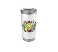Quantum Entanglement Pop Art Physics Science Graphic Stainless Steel Insulated Tumbler