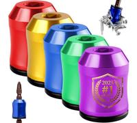 Quantum Grip Strong Magnetic Screw Ring, Screwdriver Screw Bit Holder Magnetizer Tool Three Piece Set, Drill Bit Adapter for Drill Tools Household Repairs Mechanics Carpenters(5pcs-All)