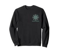 Quantum Harmony Geometric Science Qubit Mandala Graphic Sweatshirt