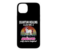 Quantum Healing Therapist Unicorn Vintage Sunset Design Case for iPhone 14 Plus
