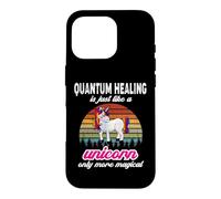 Quantum Healing Therapist Unicorn Vintage Sunset Design Case for iPhone 16 Pro