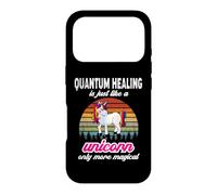 Quantum Healing Therapist Unicorn Vintage Sunset Design Case for iPhone 17 Pro