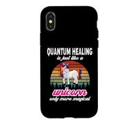 Quantum Healing Therapist Unicorn Vintage Sunset Design Case for iPhone X/XS