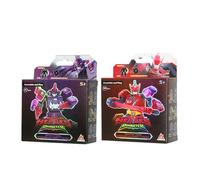 QUANTUM HEROES DINOSTER Assembled Robot Figure Collector 2-Pack Stego Blast Wing & Raptor Bolt