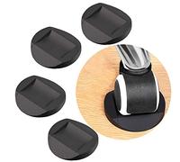 Quantum Leap 4 PCS Furniture Caster Cups, Furniture Coasters Anti-Sliding Rubber Feet Protector Pads Wooden Floor Protectors Bed Sofa Chair Leg Wheel Stoppers Anti-Slip Pad