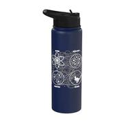 Quantum Mechanics String Theory - Physicist Science Lover Stainless Steel Insulated Water Bottle