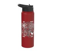 Quantum Mechanics String Theory - Physicist Science Lover Stainless Steel Insulated Water Bottle