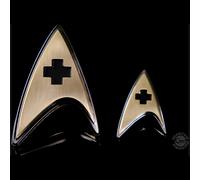 Quantum Mechanix Star Trek: Discovery - Enterprise Medical Badge and Pin Set