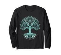 Quantum Network Universal Arbor Spiritual Growth Graphic Long Sleeve T-Shirt