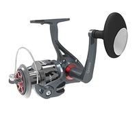 Quantum Optix Spinning Fishing Reel, Size 60 Reel, Changeable Right- or Left-Hand Retrieve, Aluminum Spool, Stainless Steel Bail Wire, QuickSet Anti-Reverse, 4.9:1 Gear Ratio, Silver, Clam Packaging