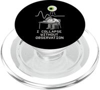 Quantum Physics Meme Schrödinger Cat Uncertainty Principle PopSockets PopGrip for MagSafe
