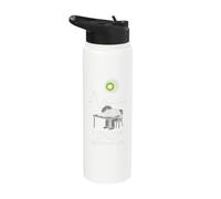 Quantum Physics Meme Schrödinger Cat Uncertainty Principle Stainless Steel Insulated Water Bottle
