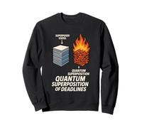 Quantum Physics Meme Schrödinger Cat Uncertainty Principle Sweatshirt