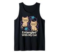 Quantum Physics Meme Schrödinger Cat Uncertainty Principle Tank Top