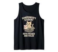 Quantum Physics Meme Schrödinger Cat Uncertainty Principle Tank Top