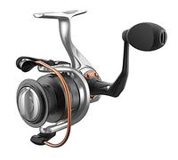 Quantum Reliance Spinning Fishing Reel, Size 35 Reel, Changeable Right- or Left-Hand Retrieve, Anti-Corrosive Bearings, Water-Tight Seal, Saltguard Protection, Silver/Black