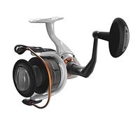 Quantum Reliance Spinning Fishing Reel, Size 45 Reel, Changeable Right- or Left-Hand Retrieve, Anti-Corrosive Bearings, Water-Tight Seal, Saltguard Protection, Silver/Black