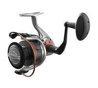 Quantum Reliance Spinning Fishing Reel, Size 55 Reel, Changeable Right- or Left-Hand Retrieve, Anti-Corrosive Bearings, Water-Tight Seal, Saltguard Protection, Silver/Black