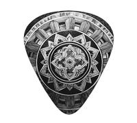 Quantum Ring printed guitar picks, 12-piece set with thin, medium, and thick styles, comes with a storage case
