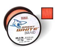Quantum Unisex - Adult White Braid Mono Cord Orange 0.27mm