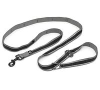 Quantum V2 6-in-1 Dog Leash, Multi-Use Dog Lead for Walking & Running, Adjustable, Hands-Free Option, Black